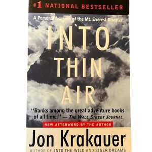 📚🧩Jon Krakauer’s “Into Thin Air” Paperback ((EXCELLENT))🧩📚